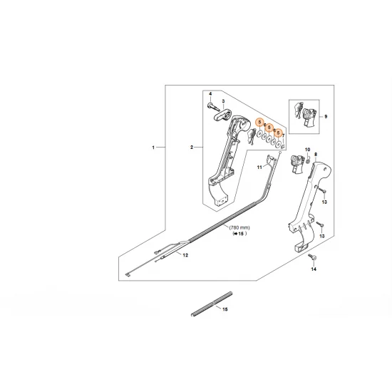 STIHL  Podkładka 6,1x21x1,4 9291 021 3863